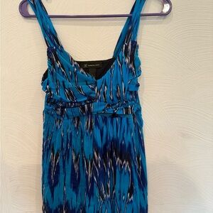 INC International Concepts Blue and Black Tank Top